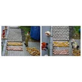 Sidewalk paving red 2000pcs